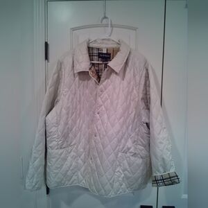 Fitz And Barney Beige Quilted Lightweight Jacket. Size 1X